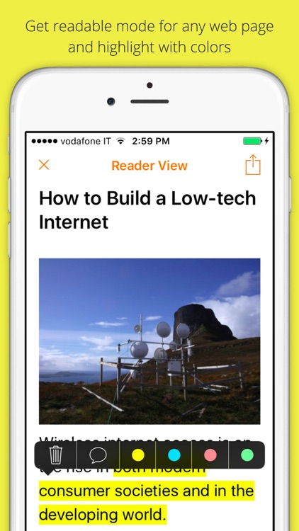 ReaderView Readable Web Pages