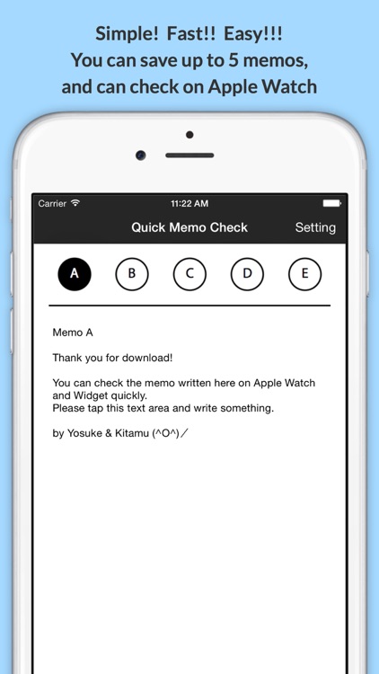 Quick Memo Check - check memos quickly on Watch and Widget screenshot-0