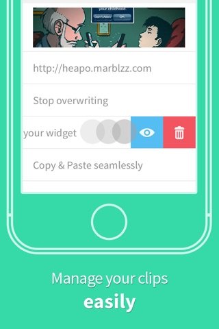Heapo Clipboard Management Widget - copy and paste clips easier screenshot 2