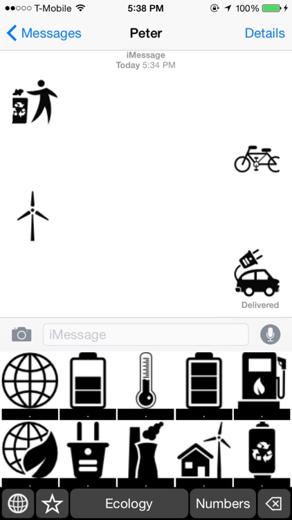 Ecology Stickers Keyboard: Using Eco Icons to Chat