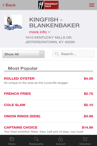 Takeout Taxi Louisville Restaurant Delivery Service screenshot 3