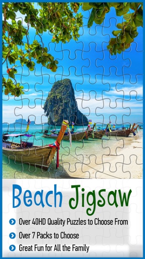 Beach Jigsaw Pro - World Of Brain Teasers Puzzles(圖1)-速報App