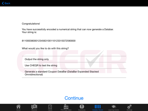 CHEQR PRO DataBar Tool screenshot 2