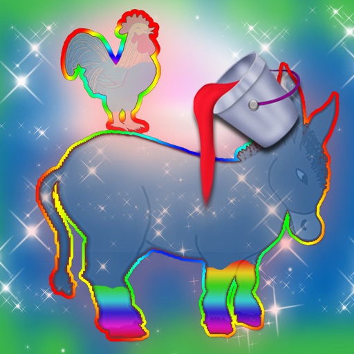 Animals Magical Farm Coloring Pages Game icon