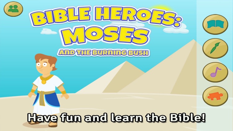 Moses and the Burning Bush: Bible Heroes -  Teach Your Kids with Stories, Songs, Puzzles and Coloring Games!