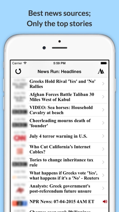 How to cancel & delete News Run: Top Headlines & Audio News on the Go! from iphone & ipad 1