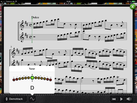 Telemann Sonata 3 (Dmaj) screenshot 3