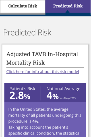 TAVR Risk Calculator screenshot 4