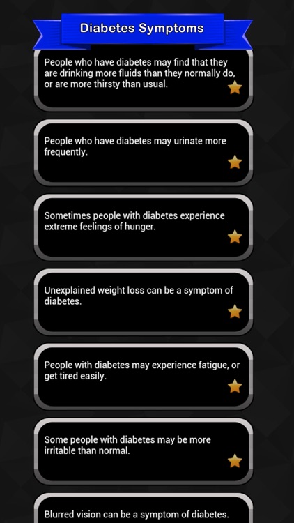 Diabetes Symptoms