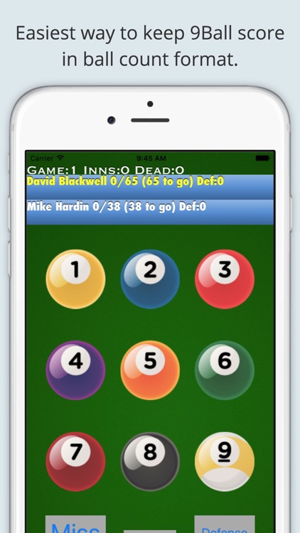 9Ball ScoreMaster Mobile