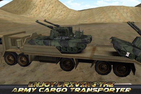 Army Truck Cargo Transport 3D: Desert War Machines screenshot 3