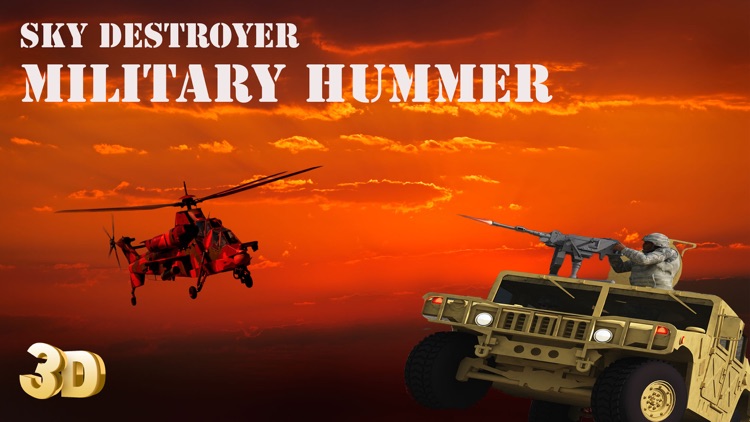 Military Hummer Sky Destroyer - Assail The Squatter Jeeps Above The Arid Desert