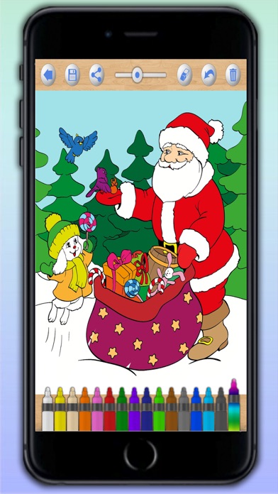 How to cancel & delete Christmas coloring book and xmas holidays pages from 3 to 6 years from iphone & ipad 3