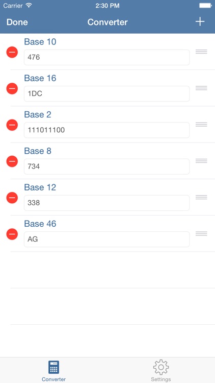 Bases - A Base Converter for iOS