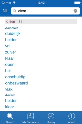 Dutch <> English Offline Dictionary + Word Trainer screenshot 3