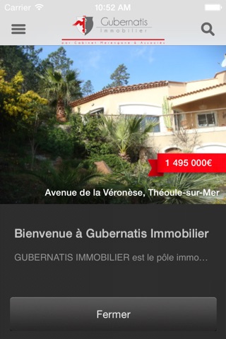 Gubernatis Immobilier screenshot 2