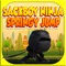 A Sackboy Ninja Springy Jump