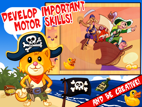 Pirates Puzzle and Coloring Book - For Children screenshot 4