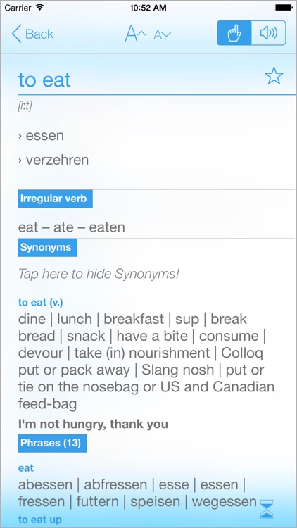 German English Dictionary and Translator (Das Deutsch-Englische Wörterbuch)