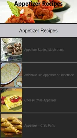 Game screenshot Appetizer Recipes Easy apk