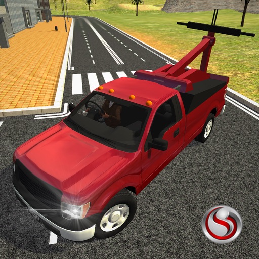 Tow Truck Transporter 3D icon