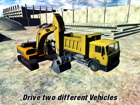 サンドショベル - ヘビーデューティディガー機械建機クレーンはトラックローダー3Dシミュレータゲームをダンプのおすすめ画像5