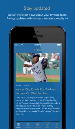 Game screenshot Go Kansas Baseball! — News, rumors, games, results & stats! mod apk