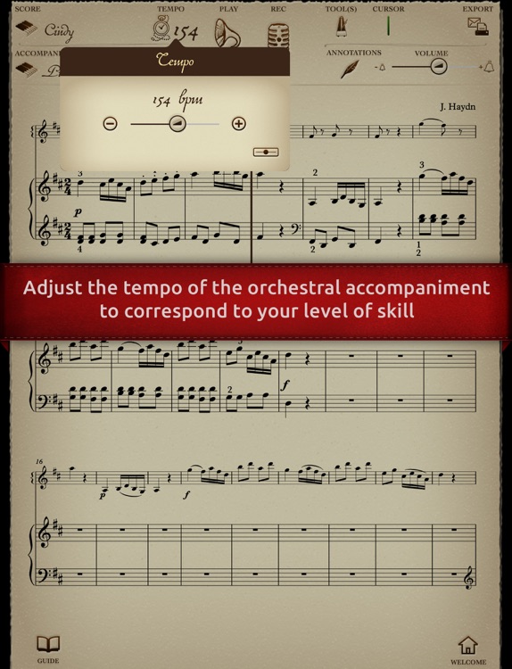 Play Haydn – Piano Concerto No. 11 – 3rd movement Rondo all’Ungarese (interactive sheet music)