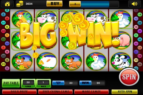 Super Farm Slots & Wild Tiger Way to Las Vegas Casino screenshot 2