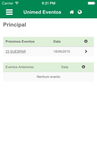 Unimed Eventos Paraná screenshot 2