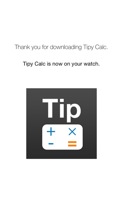 Watch Tip Calculator - Tipy Calc