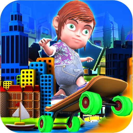 3D City Skater Endless Run Free icon