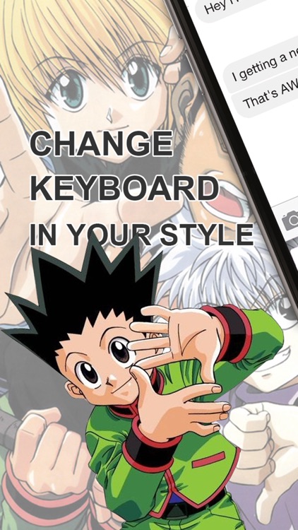 Custom Keyboard Cartoon Anime Manga : Color & Wallpapers Themes For The Hunter x Hunter Style