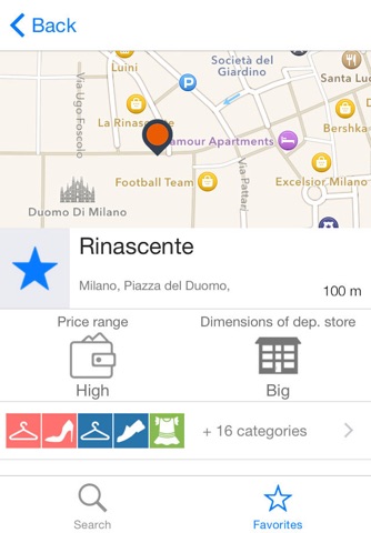 Shopping Milan ShopsMapp - удобный шоппинг в Милане с карманным шоппинг гидом и картой магазинов screenshot 4