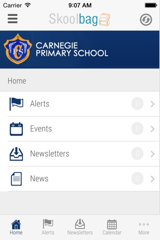 Carnegie Primary School - Skoolbag screenshot 2