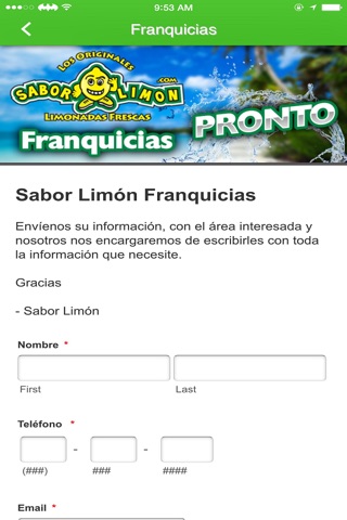 Sabor Limón screenshot 4