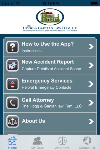 Accident App by Hogg & Gartlan Law Firm screenshot 2
