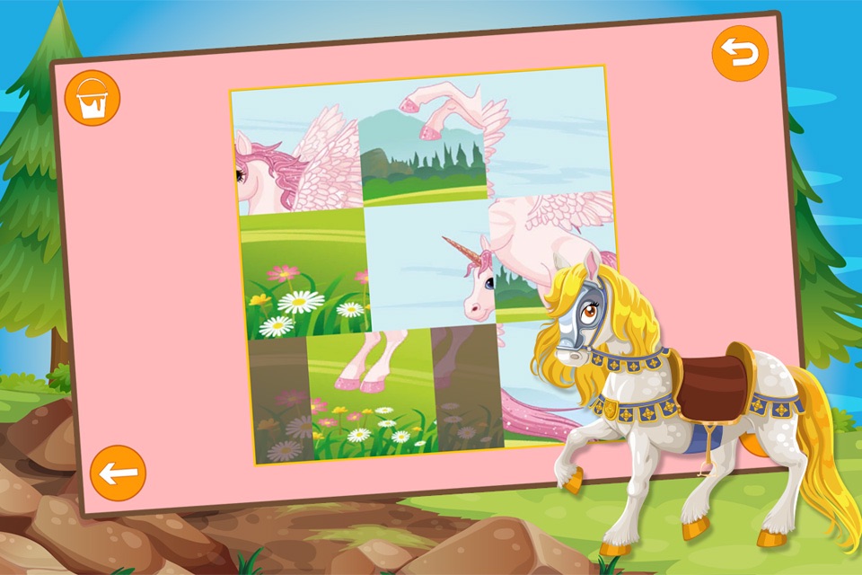 Kids Sliding Puzzle Horses free screenshot 4