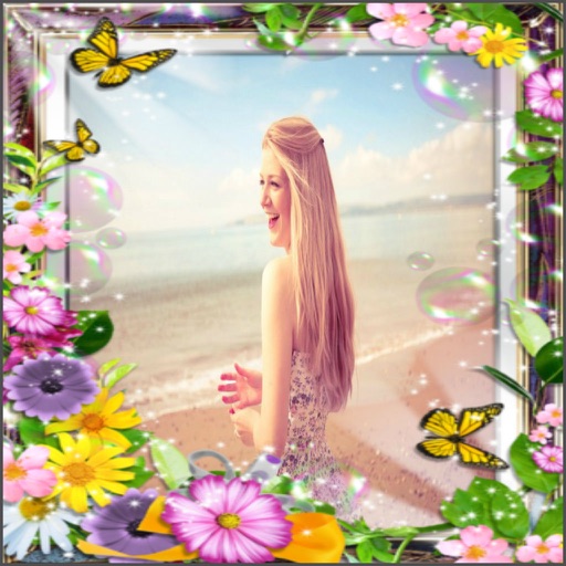 Flowers Photo Frames Simple Editor by Kok Seng Wong