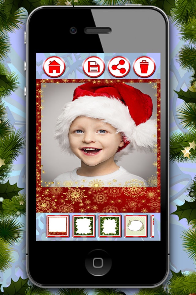 Christmas frames – Create customized xmas greetings to wish Merry Christmas screenshot 2