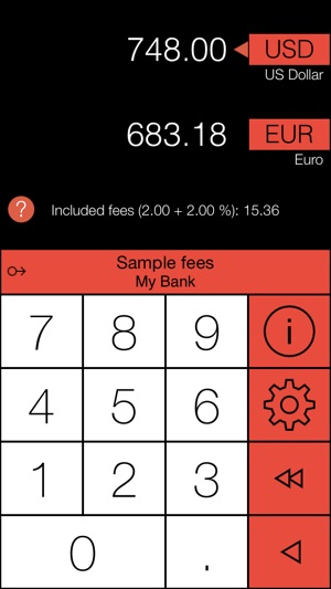 Currency Converter with Fees Calculator