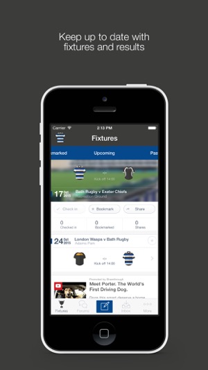 Fan App for Bath Rugby