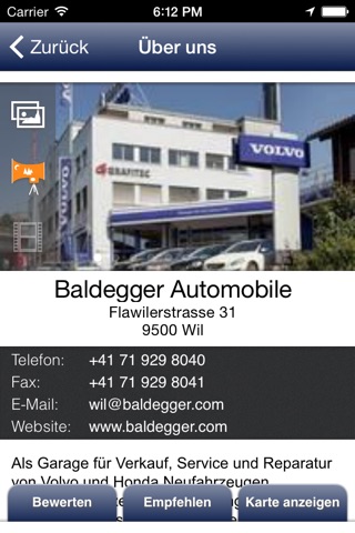 Baldegger Automobile screenshot 2