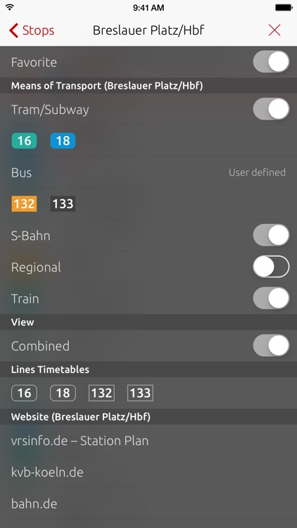 Tram+Bus Cologne – Real time departures in Cologne screenshot-4