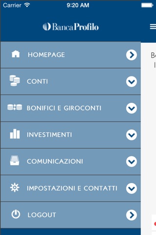 Banca Profilo screenshot 3