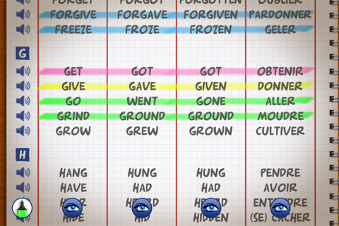 English Irregular Verbs 2 screenshot 2