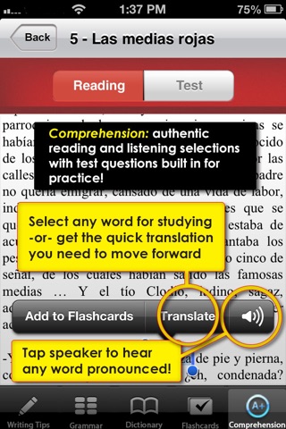 High School Spanish - Best Dictionary App for Learning Spanish & Studying Vocabulary screenshot 3