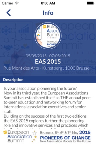 European Association Summit 2015 Brussels screenshot 3