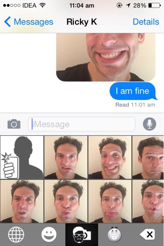 Selfie Keyboard screenshot 2