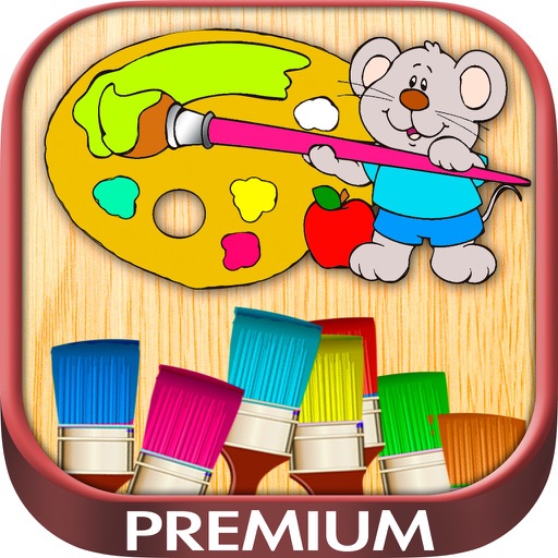 Color drawings - pictures coloring and painting - Premium icon